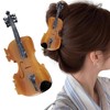 Decorative Violin Hair Clip,Novelty Acetate Claw Clips,Music Instrument Hair Clips