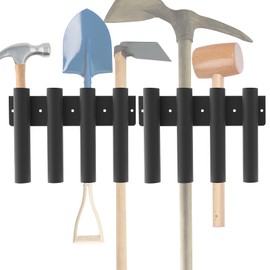 8-Hole Shovel Holder for Truck, Heavy Duty Trailer Tool Rack for Trimmer Rake Lawn Tool,Shovel Mount 8 Holes in 2 Groups