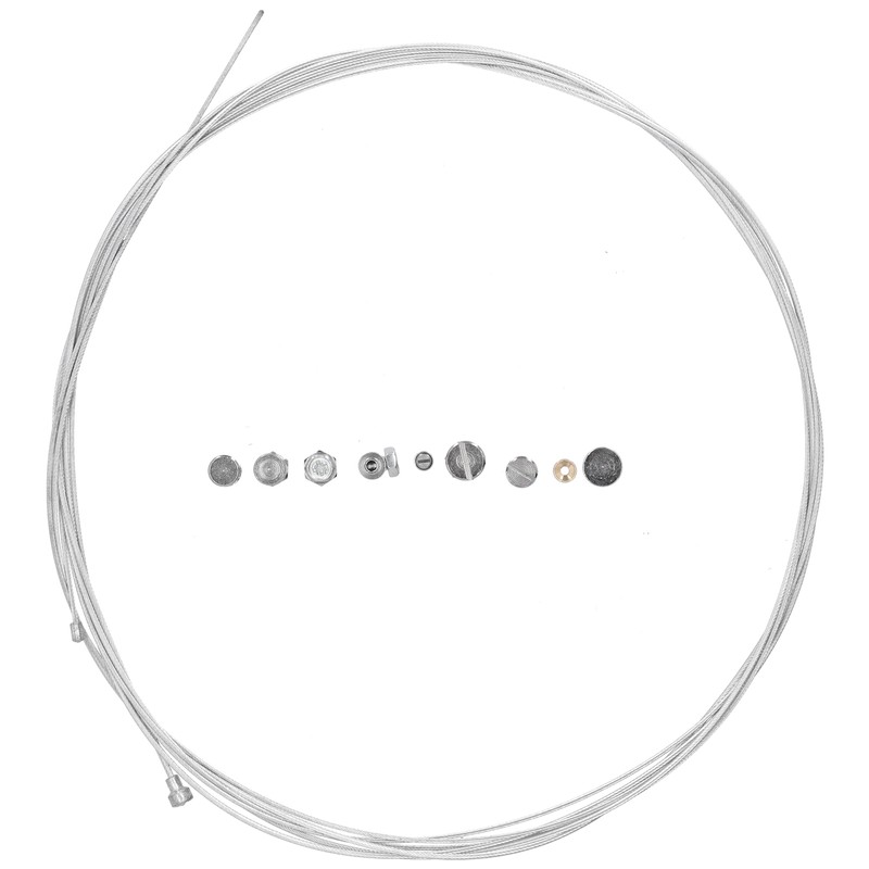 2 Meters Steel Brake Cable with 9pcs Repair Nipples Accessories