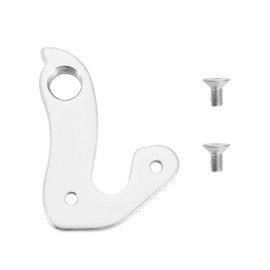 ECSiNG Mech Derailleur Hanger Derailleur Hook Bicycle Tail Hook Rear Derailleur Hook Aluminum Alloy With 2 Screws Compatible with Carrera Compatible with Whyte Dropwh20 Silver