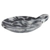 Creative Co-Op Hand-Carved Marble Handle, Grey Dish, 6"