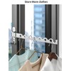 Dr.DJ Wall Mount Coat Hanger Holder Silver Clothes Drying Organizer