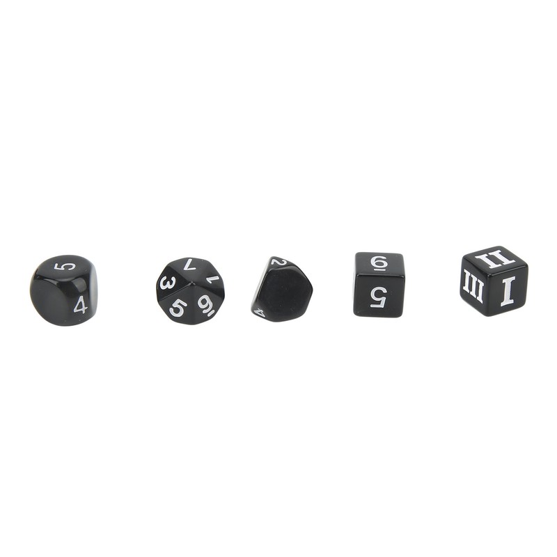 15Pcs Polyhedral Dice Set Acrylic D3 to D100 Table Gaming