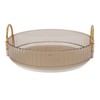 Round Storage Tray 360 Degree Rotating Waterproof Clear Desktop Organizer