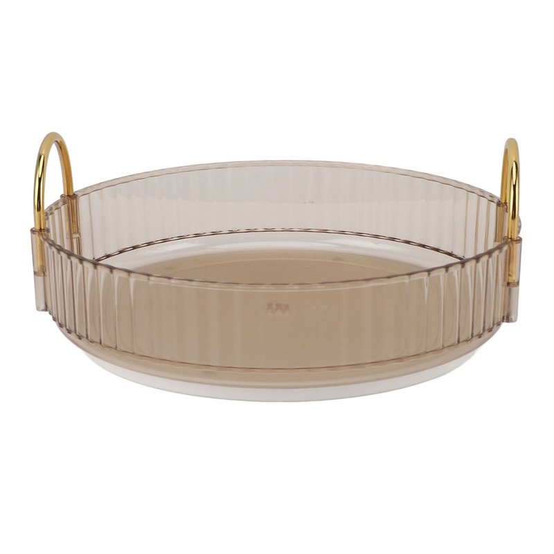 Round Storage Tray 360 Degree Rotating Waterproof Clear Desktop Organizer