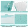 SKYDUE A4 Expandable Document Folder 8 Pockets Organizer (Lake Green)