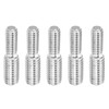 PATIKIL 5pcs M4*M5*20 Double End Thread Stud Bolts 304 Stainless