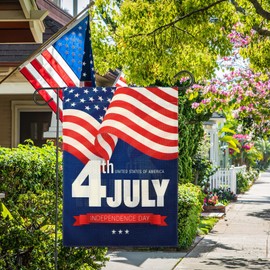 ABOOFAN Garden Flag Double-Sided Patriotic Decoration for July Vibrant Outdoor Flag for Independence Day for Residential Use and Unique Indoor Atmosphere