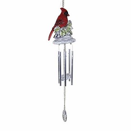 Roman Giftware Inc., Memorial Collection, 18" L Windchime Cardinal,Religious, Inspirational, Durable (3x2x17)