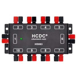 HCDC HD063 10 Position DC Power Distribution Block Module for 15/30/45A Connectors
