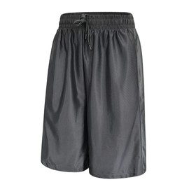 Eurenxu Men's 12" Basketball Shorts for men with Pockets (2X-Large.Grey)
