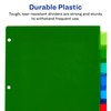 Avery 8-Tab Plastic Binder Dividers, Insertable Multicolor Big Tabs, 1