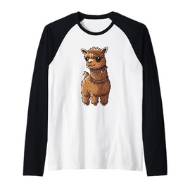 Boho Llama Alpaca Cute Andean Festival Spirit Raglan Baseball Tee