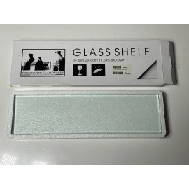 Fired Earth Glass Works Glass Shelf for Pro Recessed Shelf - 3.5 x 14 in