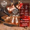 12 Oz Copper Turkish Greek Arabic Coffee Pot with Copper
