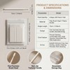 400Pcs White Eyelash Extensions Micro Applicator Brushes