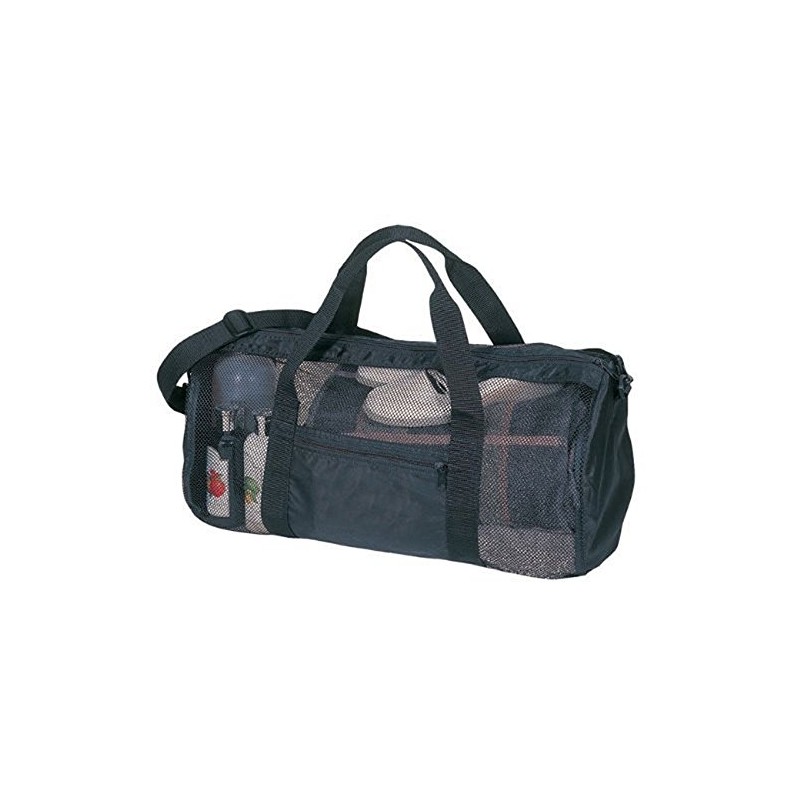 ERS Sport Outdoor Hiking Beach Gym Mesh Bag, Black