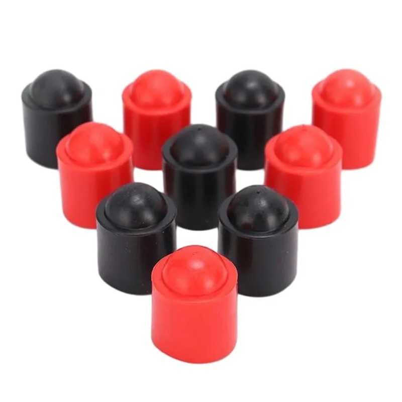SquEqu 12 Pack Billiard Cue Butt End Protector Cap Shockproof
