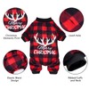 Dxhycc Pet Christmas Pajamas Red Black Plaid Dog Pajamas Pet