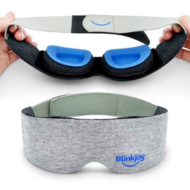Blinkjoy Mascarilla hidratante para dormir de primera generación ayuda a aliviar la sequedad ocular, protege del polvo y las corrientes de aire,...   