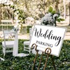 3 Pcs Double Sided Wedding Directional Signs 14.37 x 11.22