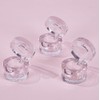 5 Pcs 5g/5ml Premium Acrylic Clear Round Jars Refillable Cosmetic