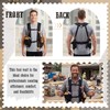1 Pack Tool Vest with Leather, 33 Pockets with Removable