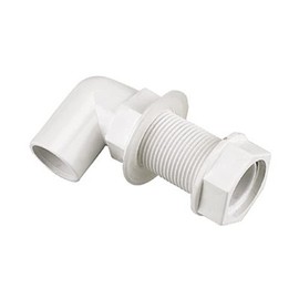 Merriway BH02955 Overflow Bent Tank Connector, White