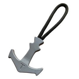 BJA Chunky T-Shaped Zipper Puller Durable TPU Zipper Pull Heavy Duty Cord Zipper Pulls for Backpacks Luggage Cooler Bag Sports Gear (Gray-Set of 6 pcs)