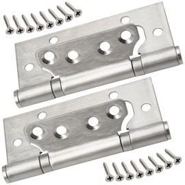 Ruidee 2 Pcs Door Hinges Stainless Steel Ball Bearing Flush Door Hinges with Screw Mute Butt Hinges for Home Doors (MHY)