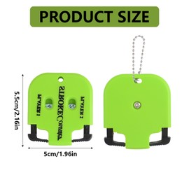 HOMMDECO 6PCS Mini Golf Score Counter One Touch Reset Golf Stroke Counter Portable Golf Stroke Score Count for 2 Persons 0-9 Rotation Number Press Scoring (Multi Color)
