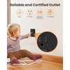 SURAIELEC 15A Night Light Wall Receptacle, Dusk-to-Dawn Guide Light, 3000K