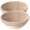 2pcs 9 inch Banneton Bread Proofing Basket with Liner, Sourdough