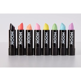 Moon Glow Neon UV Lipstick 4.5g Pastel Set of 8 Colors – A Spectacular Glowing Effect With UV Glow in the Dark.