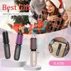Dongxw Cordless Hair Curling Iron Brush, Travel Curl Brush, 3-in-1