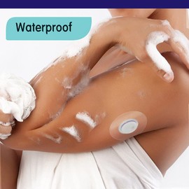 25Pack Libre 3 Sensor Covers,Breathable & Waterproof Patches for Freestyle Libre 3,Without Hole,Skin-Friendly Patches for 14 Days