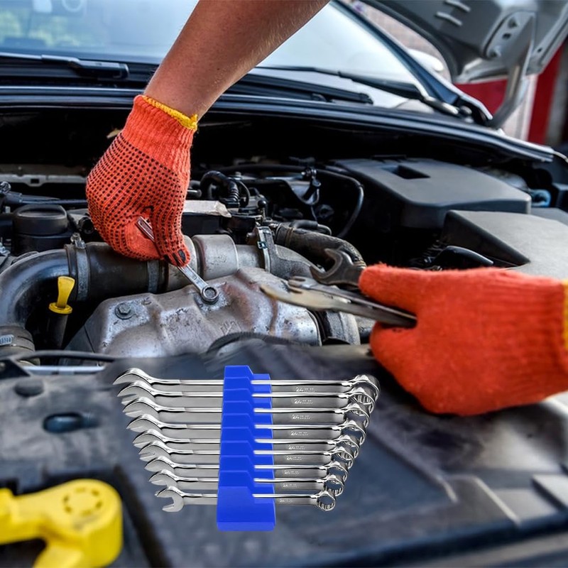 Wrench Organizer for 40 Wrenches, Improving Efficiency Magnetic Wrench Holder,