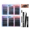 Kit De Extensión Lash Diy Lash Clusters 8-16mm 600 Pcs