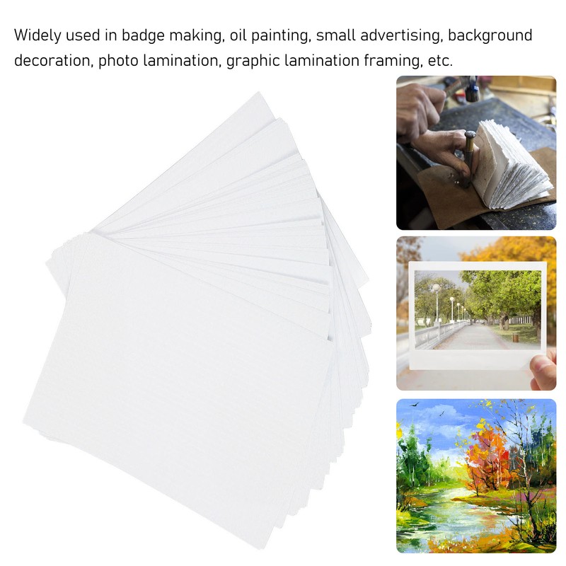 50 Sheets A4 Holographic Cold Laminate Sheet Cuttable Waterproof DIY
