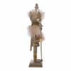 16-Inch Hollywood Platinum and Gold Glitter King Nutcracker