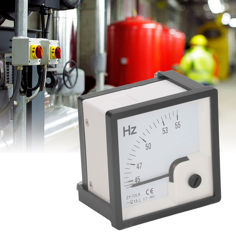AC Frequency Meter 45 To 55Hz 1.5 Class Accuracy 72x72mm