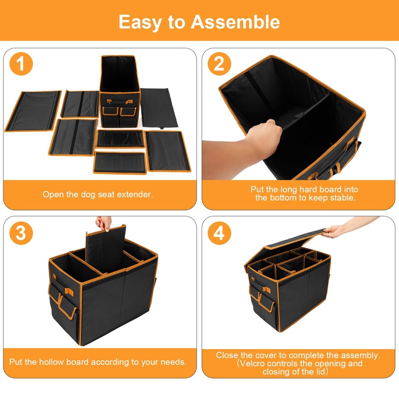Back Seat Extender for Dogs up to 200lbs, Backseat Extender