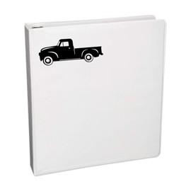 Bargain Max Decals Vintage Truck Silhouette Decal Notebook Car Laptop 5.5" (Black)