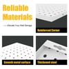 Spampur Peg Board, 6 Pack Metal Pegboard Panels White Pegboards