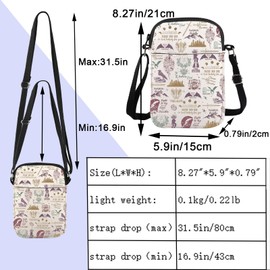 ENSIANTH HOEAB Inspired Messenger Bag Light It Up Gift HOEAB Bookworm Gift Crescent City Book Lover Crossbody Bag (Blood light CB)