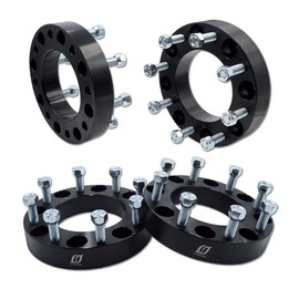 8x180 Wheel Spacers 1.5 inch Thick with M14x1.5 Studs,125mm Hub Bore, Wheel Adapters, Pack of 4