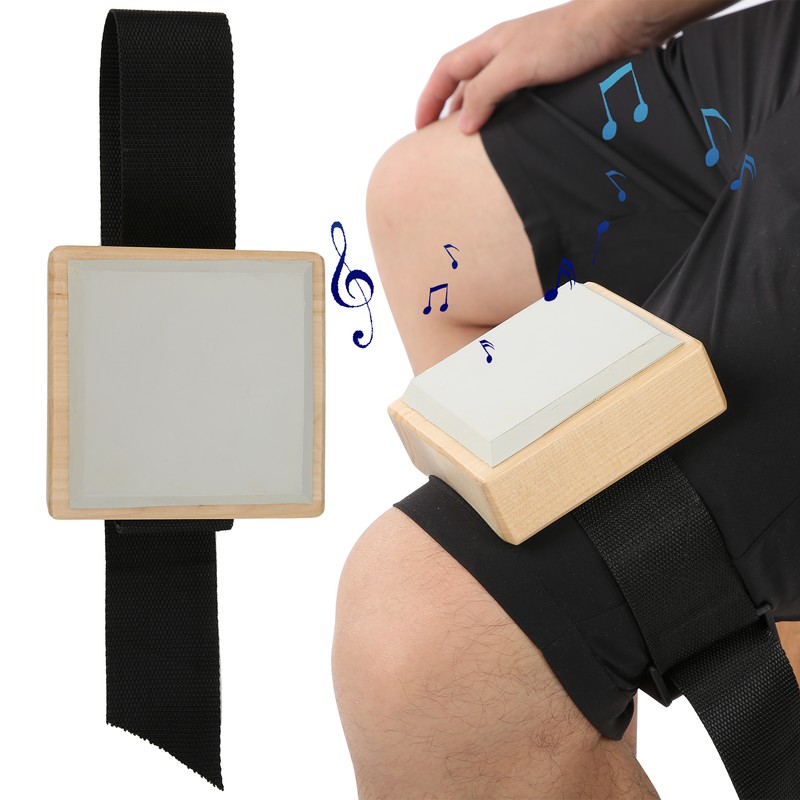 Silent Drum Practice Mat Leggings Drums Pad Practicing Belt Wood