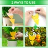 40 Pcs 5 Shapes Yellow Extremely Sticky Traps for Fungus