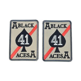 Ace of Black Pirate Edward Spades Embroidered Patch Death Card Tactical Morale Badge Emblem Patch for Military Gear,Clothes, Jackets, Backpacks, Hats (Ace 41 Khaki/Black)