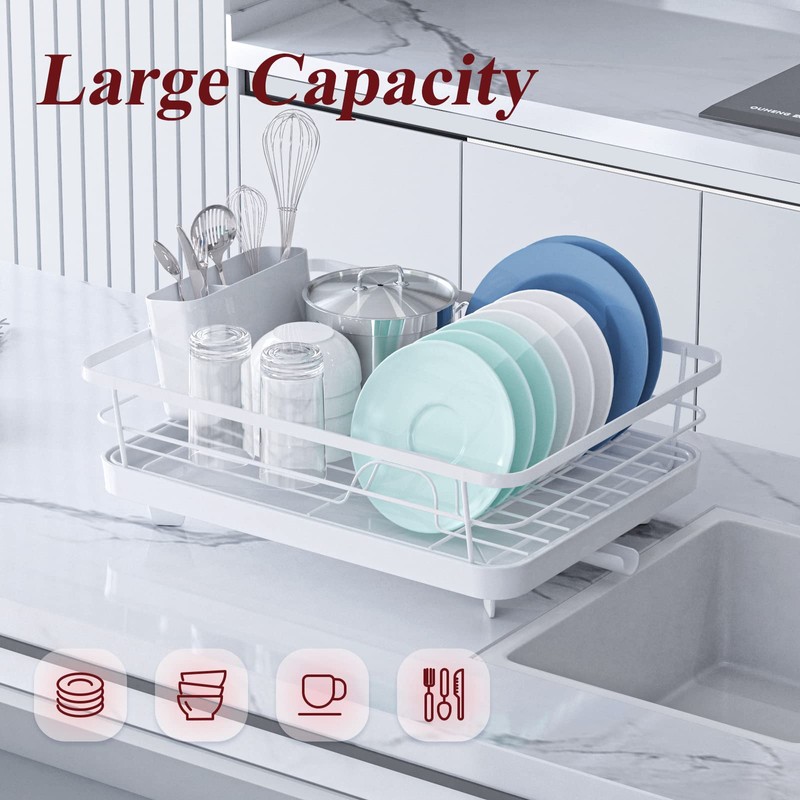 Sakugi Dish Drying Rack - Compact Dish Rack for Kitchen